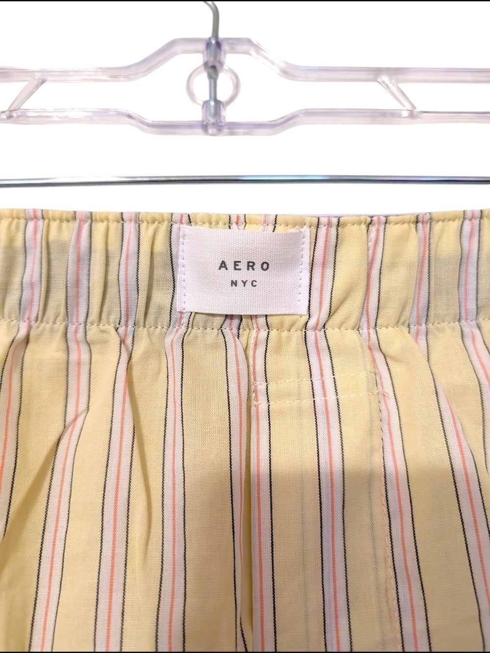 Aeropostale Yellow Stripe Pretzel Print Shorts 2 Pack - Picture 6 of 8